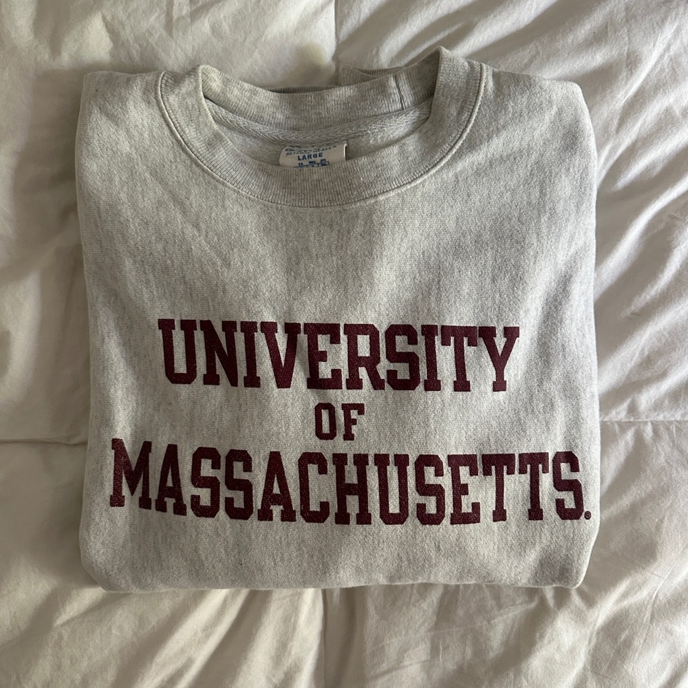 Gray University of Massachusetts Sweater